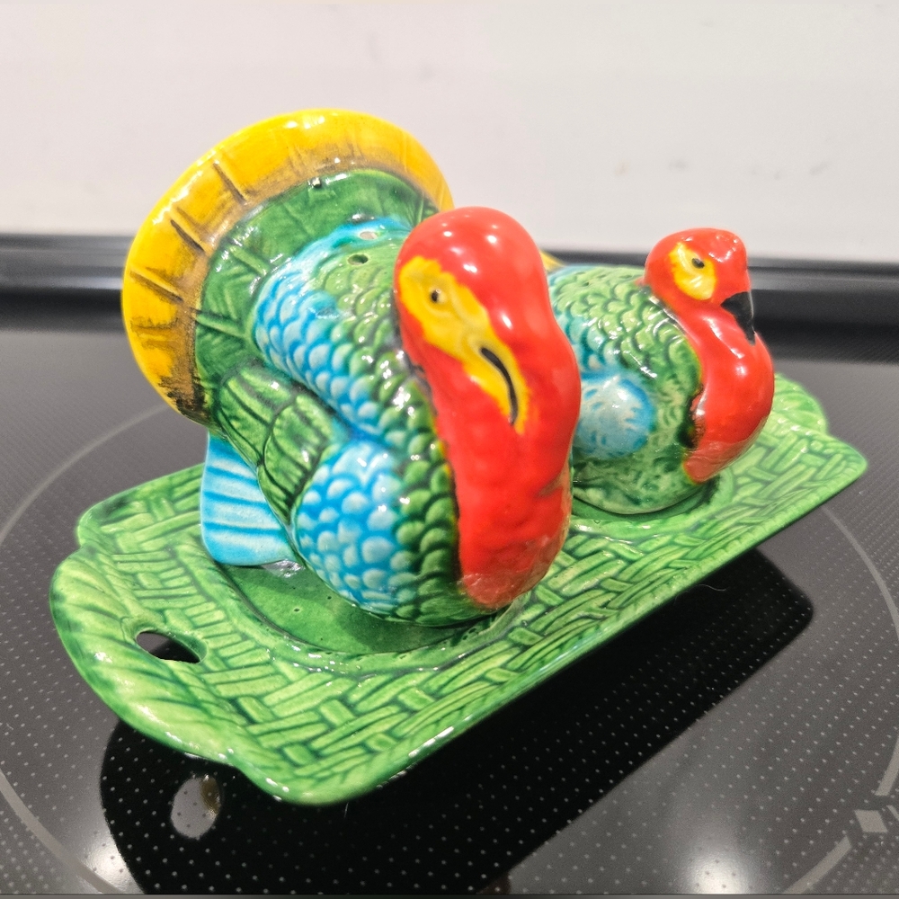 Vintage Thanksgiving Turkey Japan Salt Pepper Shaker